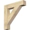 Ekena Millwork Traditional Block Rough Sawn Bracket, Douglas Fir, 6"W x 34"D x 34"H BKT06X34X34TRA05RDF - alternate 1